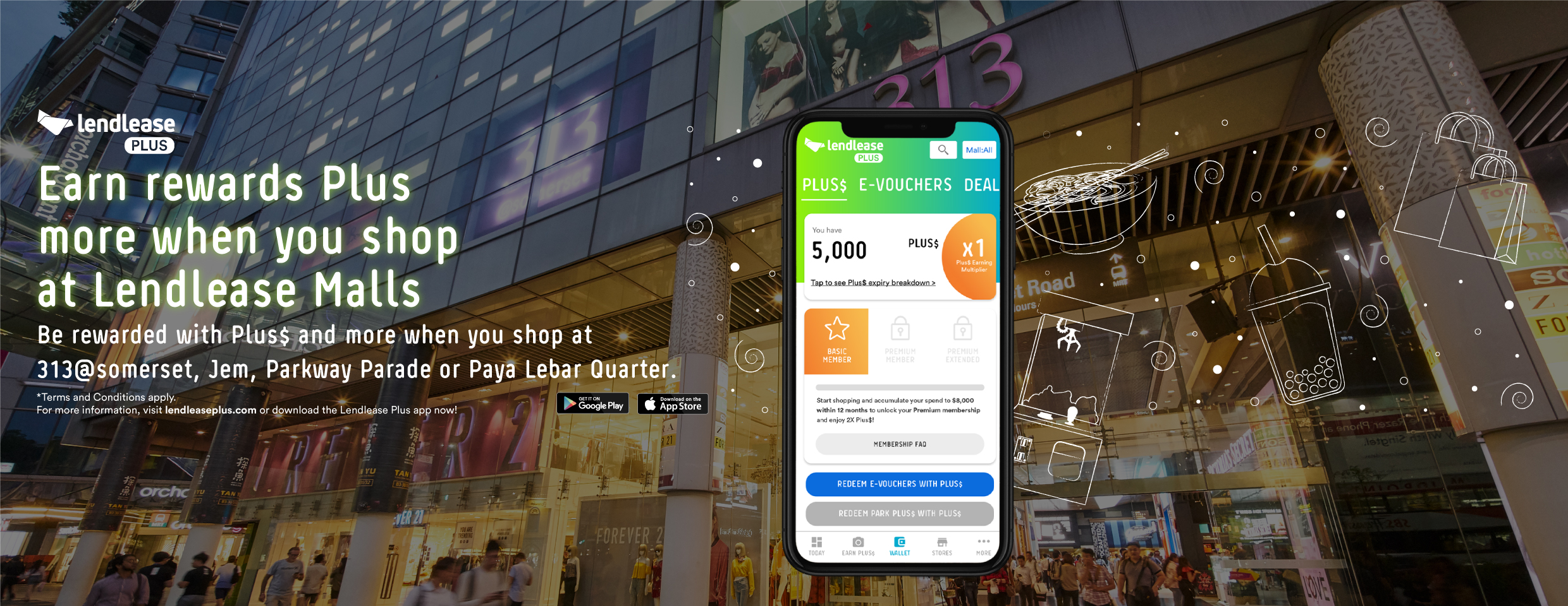 Lendlease Earn Rewards Plus – 313@somerset Shopping Mall